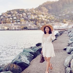 American Eagle Floral Button-Up Cottagecore Dress